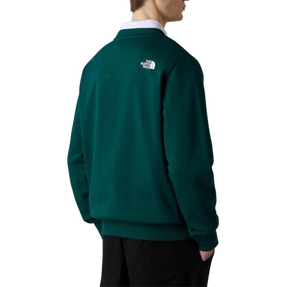 FELPA GIROCOLLO THE NORTH FACE VERDE UOMO