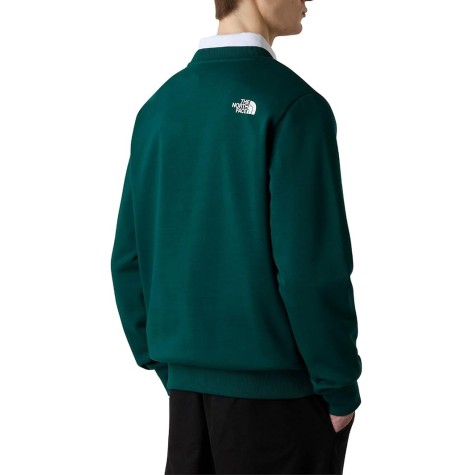 FELPA GIROCOLLO THE NORTH FACE VERDE UOMO