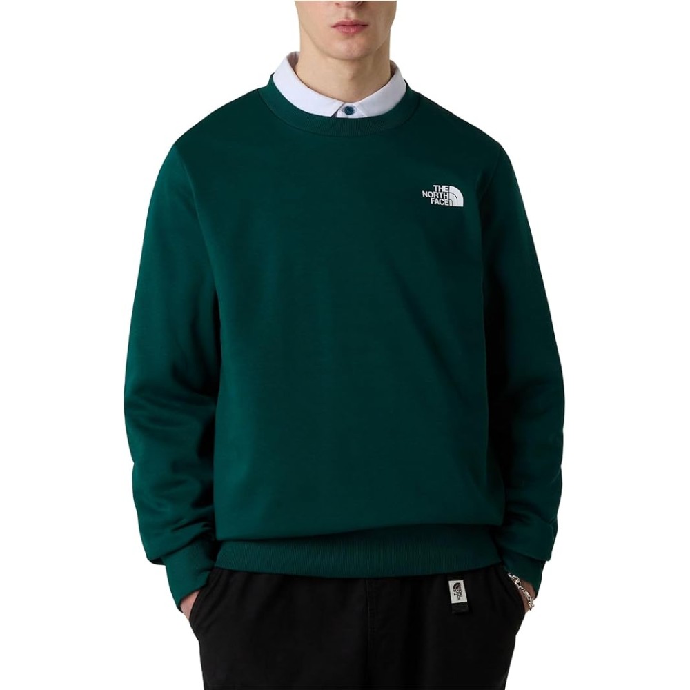FELPA GIROCOLLO THE NORTH FACE VERDE UOMO