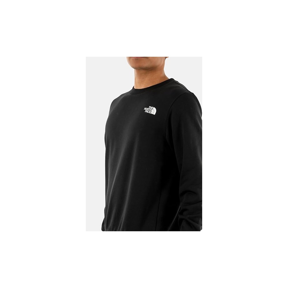 FELPA GIROCOLLO THE NORTH FACE NERA UOMO