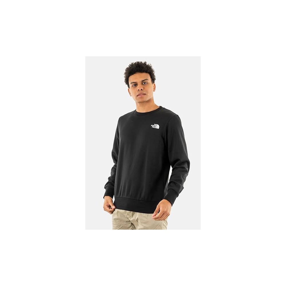 FELPA GIROCOLLO THE NORTH FACE NERA UOMO