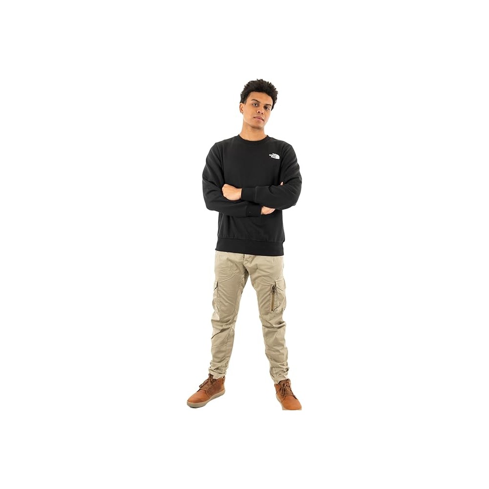FELPA GIROCOLLO THE NORTH FACE NERA UOMO