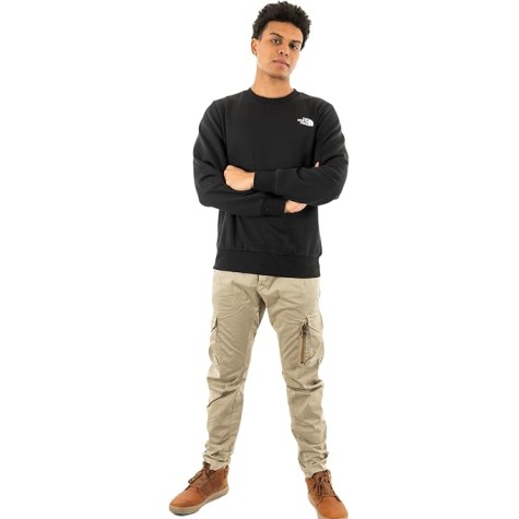 FELPA GIROCOLLO THE NORTH FACE NERA UOMO