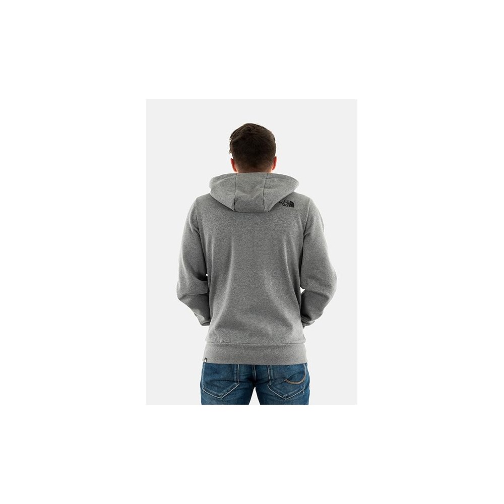 FELPA THE NORTH FACE GRIGIO ZIP LUNGA UOMO