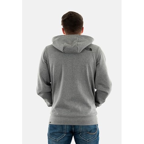 FELPA THE NORTH FACE GRIGIO ZIP LUNGA UOMO