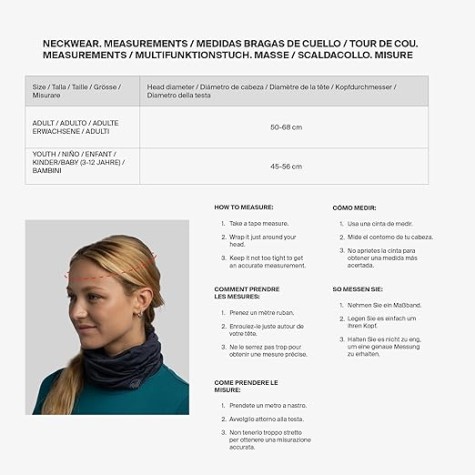 SCALDACOLLO BUFF NERO POLAR MULTIFUNCIONAL NECK WEAR