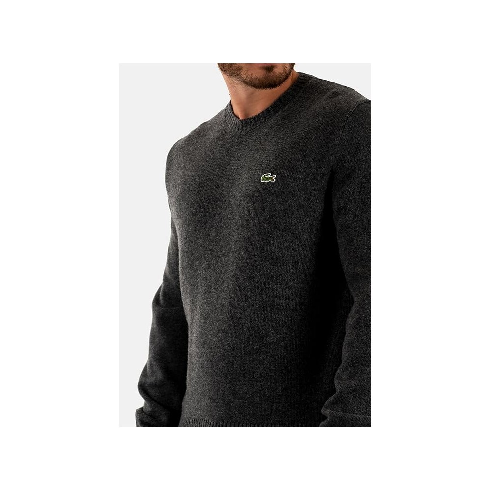 MAGLIONCINO LACOSTE GIROCOLLO GRIGIO AH 2916