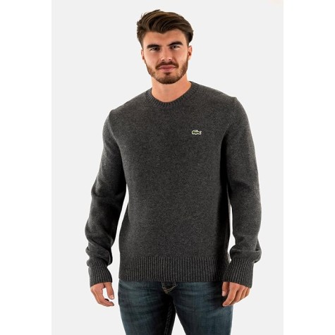 MAGLIONCINO LACOSTE GIROCOLLO GRIGIO AH 2916