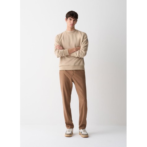 FELPA GIROCOLLO COLMAR UOMO BEIGE 8232R