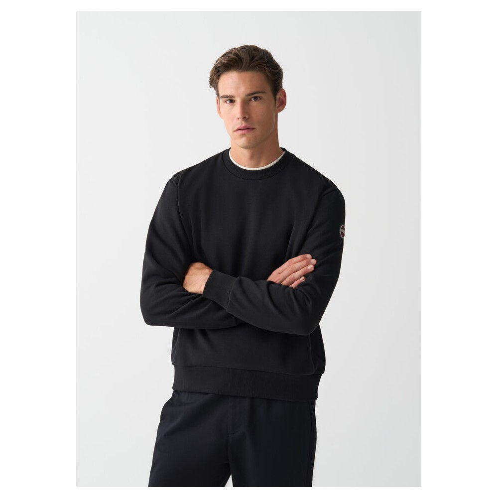 FELPA GIROCOLLO COLMAR UOMO NERO 8232R