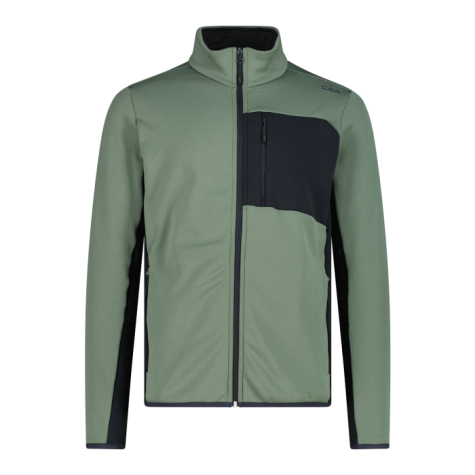 FLEECE CMP UOMO ZIP LUNGA VERDE