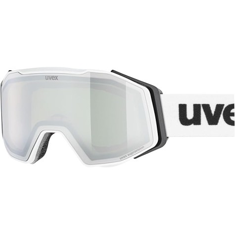 MASCHERA SCI UVEX GRAVITY FM GREEN CLEAR MIRROR SILVER