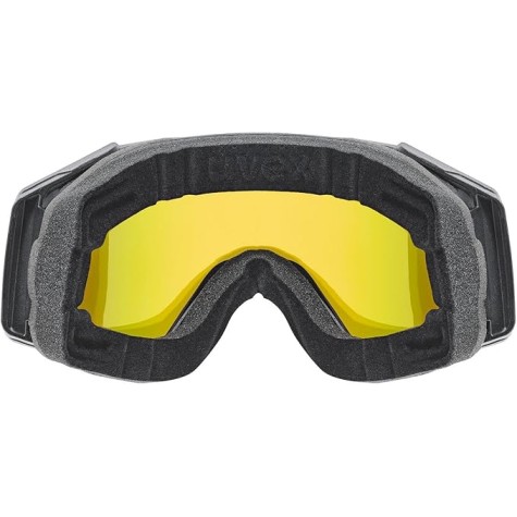 MASCHERA SCI UVEX GRAVITY FM ORANGE CLEAR MIRROR RAINBOW