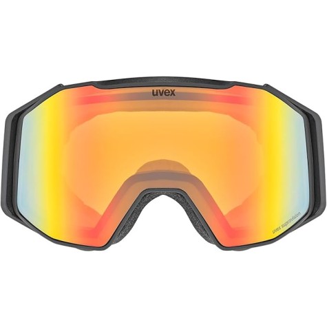 MASCHERA SCI UVEX GRAVITY FM ORANGE CLEAR MIRROR RAINBOW