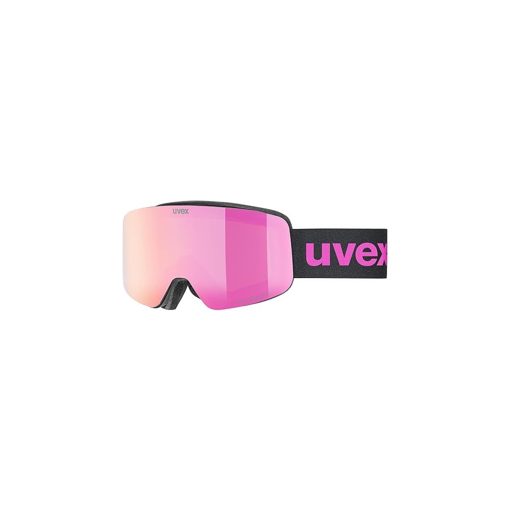 MASCHERA SCI UVEX PWDR FM GREEN CLEAR  PINK