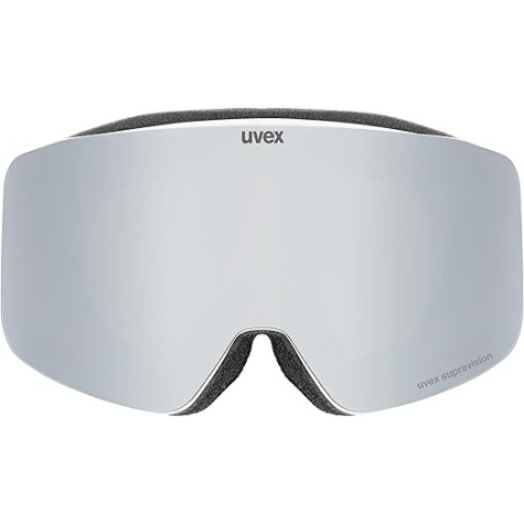 MASCHERA SCI UVEX PWDR FM GREEN CLEAR  WHITE MATT