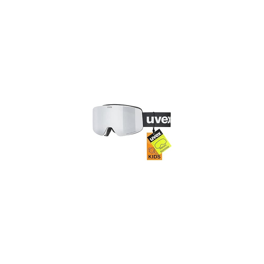 MASCHERA SCI UVEX PWDR FM GREEN CLEAR  WHITE MATT