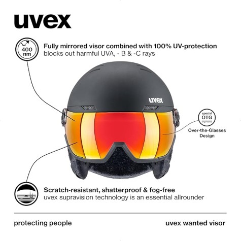 CASCO SCI UVEX WANTED VISOR BLACK