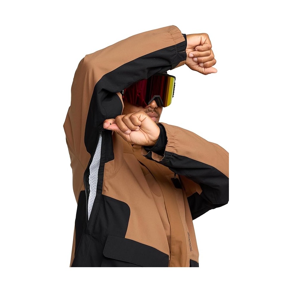 GIACCA SNOW VOLKOM KLEVELAND JACKET BROWN