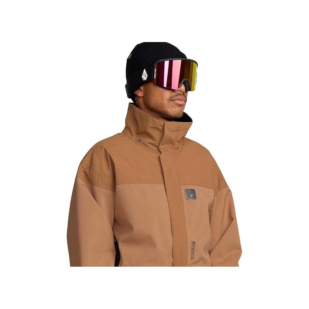 GIACCA SNOW VOLKOM KLEVELAND JACKET BROWN