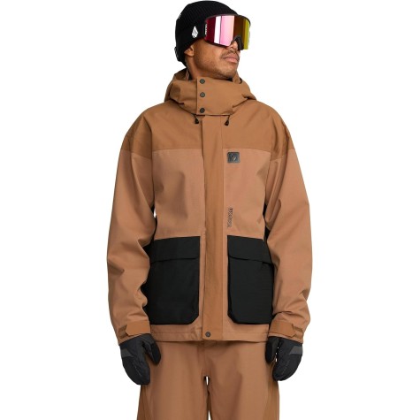 GIACCA SNOW VOLKOM KLEVELAND JACKET BROWN