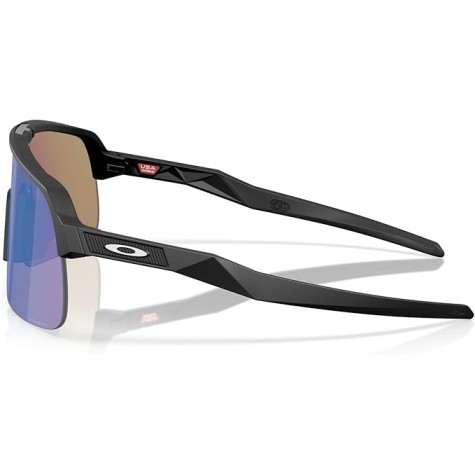 Oakley OO9496 Sutro Lite S Occhiali da Sole Polarizzati Rettangolari, Nero Opaco/Prizm Sapphire, 34 mm