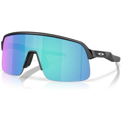 Oakley OO9496 Sutro Lite S Occhiali da Sole Polarizzati Rettangolari, Nero Opaco/Prizm Sapphire, 34 mm