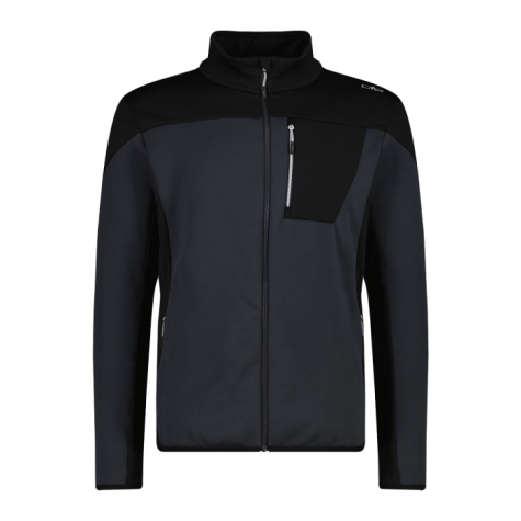 Pile Grid Tech da uomo in block color BLACK ANTRACITE