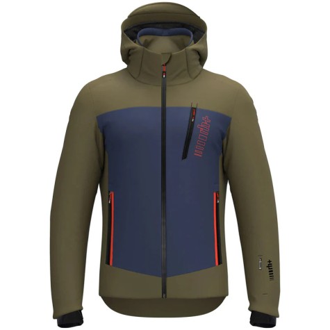 GIACCA SCI RH+ TITAN JACKET DARK KAKI ABSOLUTE BLU TANGO MAN
