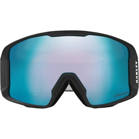 Oakley Lineminer 707004 0 Occhiali Sportivi, Nero (Matte Black/Prizmsapphireiridium), 99 Uomo