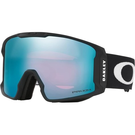Oakley Lineminer 707004 0 Occhiali Sportivi, Nero (Matte Black/Prizmsapphireiridium), 99 Uomo
