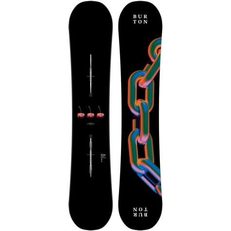 Burton - Tavola da snowboard Cultivator Flat Top Chain Link Uomo - Uomo - Dimensione 160 Wide - Nero