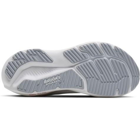 BROOKS glycerin gts 23 white horbor mist metallic woman