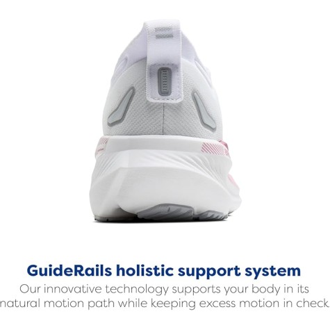 BROOKS glycerin gts 23 white horbor mist metallic woman