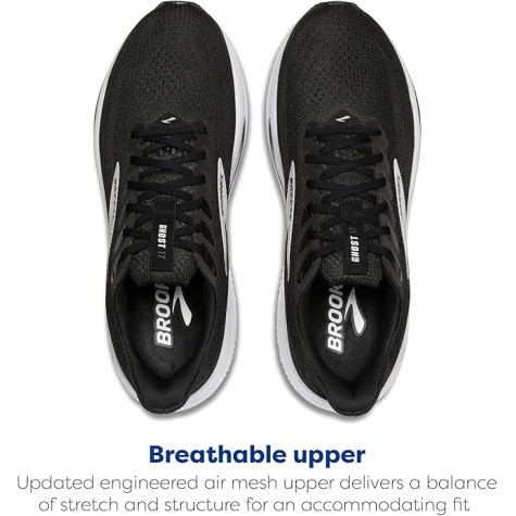 BROOKS ghost 17 woman black gray white
