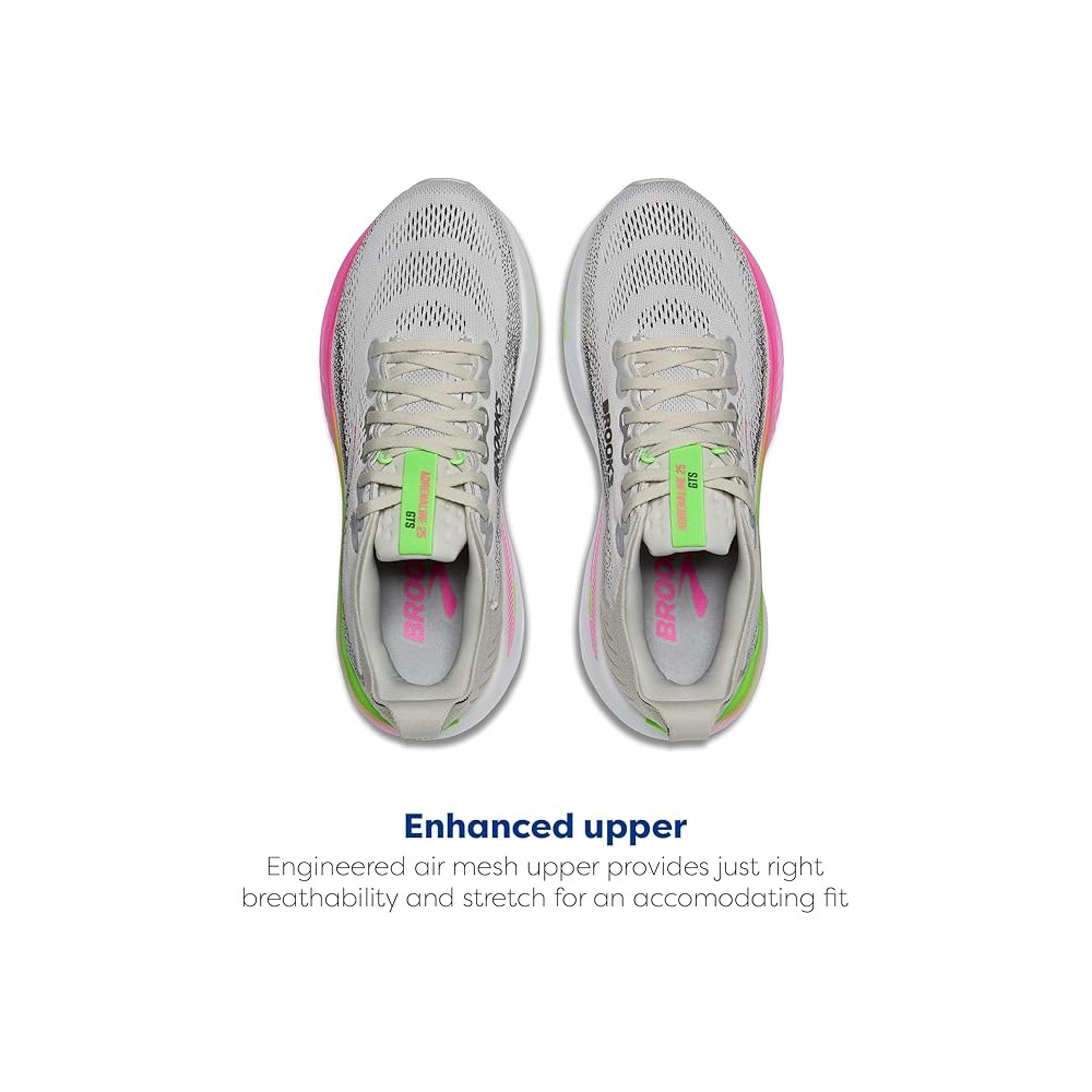 BROOKS adrenaline gts 25 oyster pink green