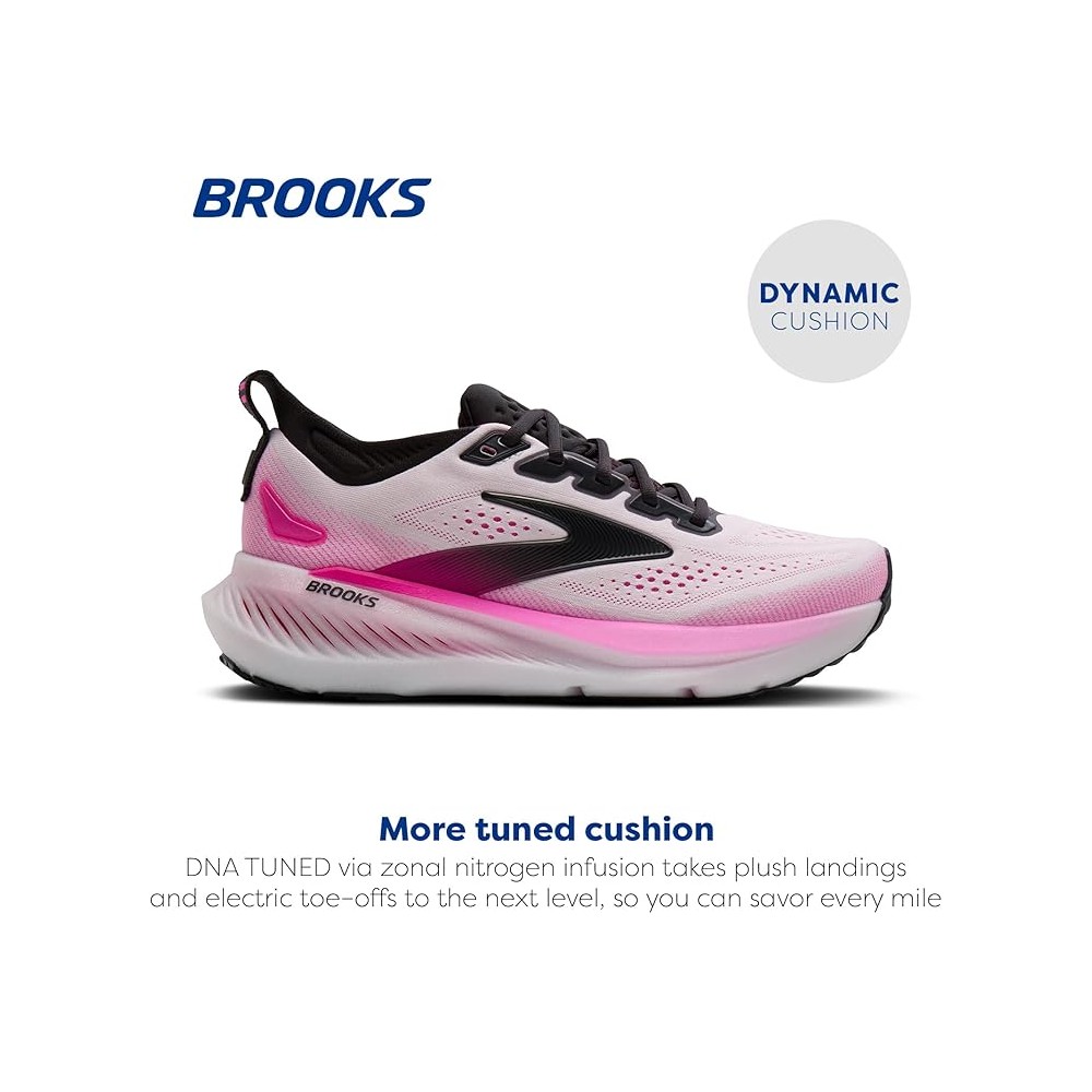 BROOKS glycerin25 woman white phontom cyber pink
