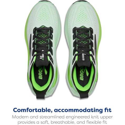 BROOKS GLYCERIN GTS 23 MAN WHITE PHANTOM GREEN GECKO