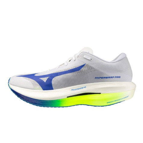 MIZUNO RUNNING HIPERWARP MAN WHITE CITRON