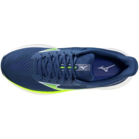 SCARPE RUNNING MIZUNO WAVE INSPIRE 22 MAN BLUE GREEN