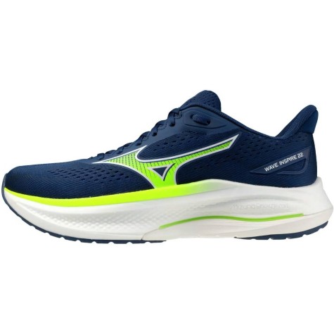 SCARPE RUNNING MIZUNO WAVE INSPIRE 22 MAN BLUE GREEN