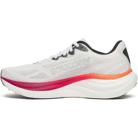 SCARPA RUNNING SAUCONY RIDE 19 WHITE CRIMSON