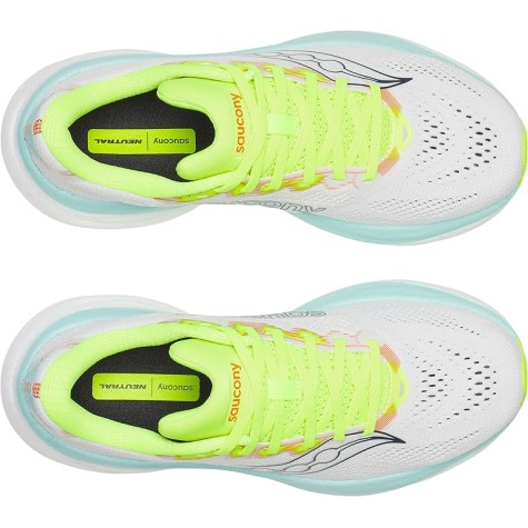 SAUCONY RIDE 19 DONNA WHITE SPLASH BLANK