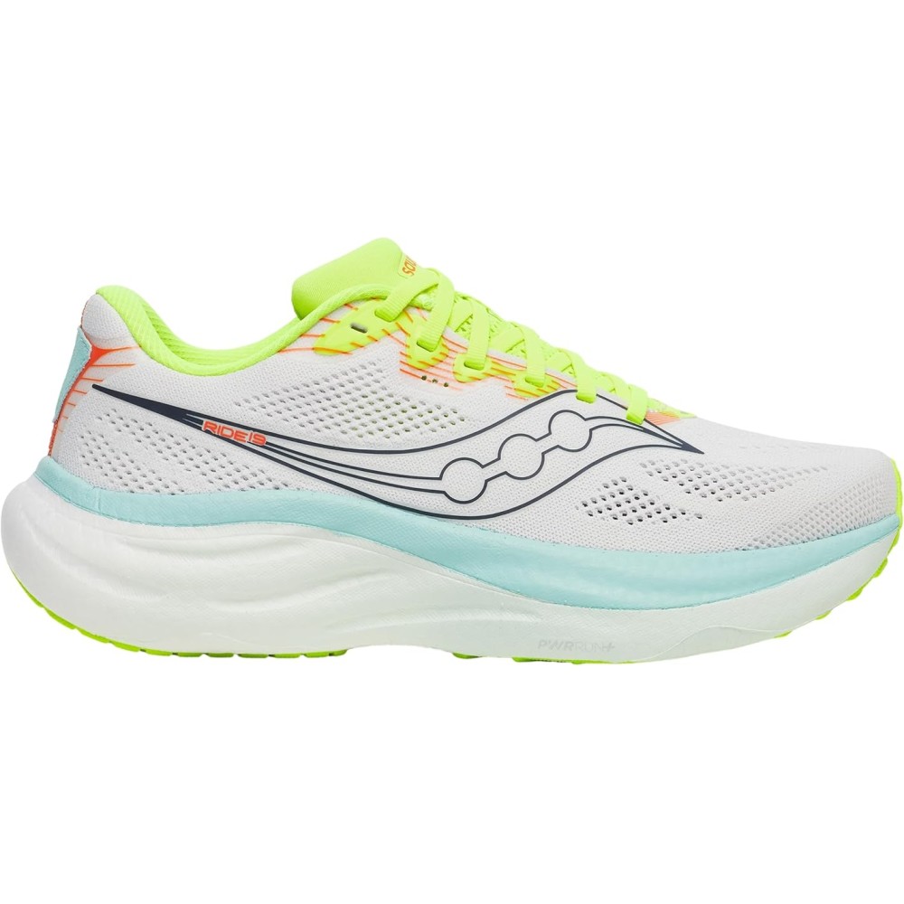 SAUCONY RIDE 19 DONNA WHITE SPLASH BLANK