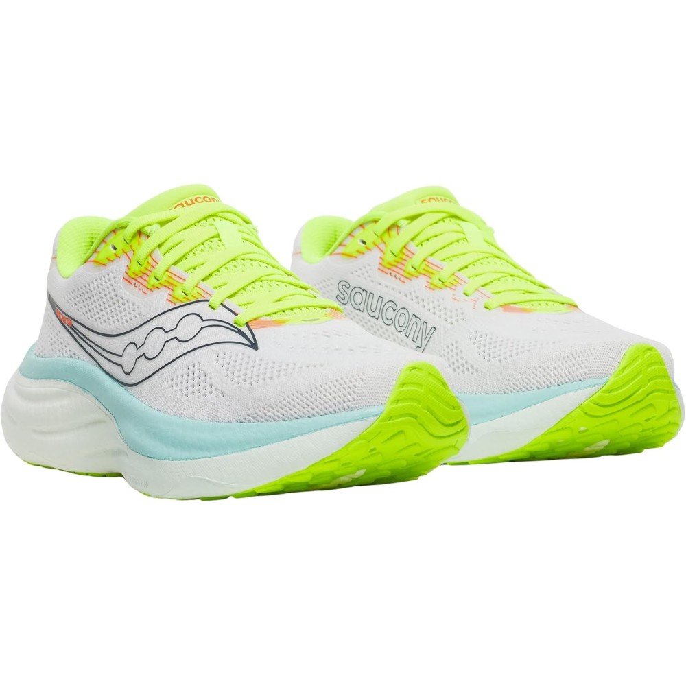 SAUCONY RIDE 19 DONNA WHITE SPLASH BLANK