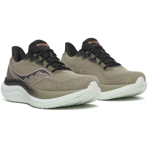 SCARPA RUNNING SAUCONY TRIUMPH 23 UOMO LAUREL BLACK