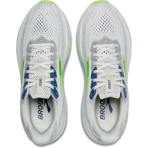 BROOKS GHOST 17 UOMO COLORE OYSTER/BEACON BLUE/GECKO