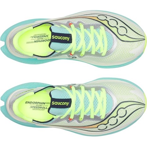 SCARPA RUNNING SAUCONY ENDORPHIN PRO 5 WHITE SLPASH BLANC DONNA art.S11064-120