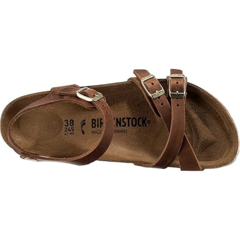KUMBA BIRKENSTOCK SANDALO COGNAC DONNA