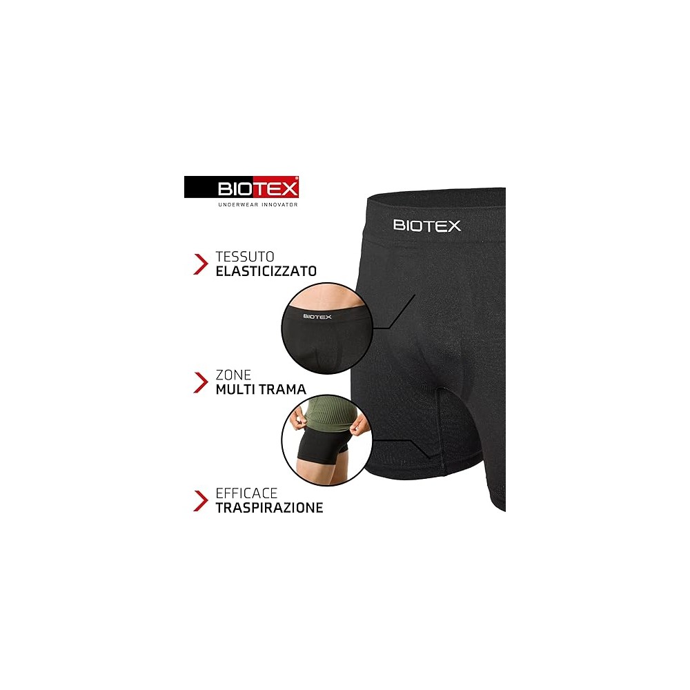 PANTALONCINO BICI CON FONDELLO BIOTEX UOMO BLACK